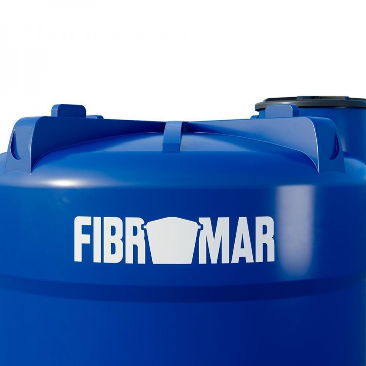 Tanque 5.000 litros Azul Polietileno Fibromar