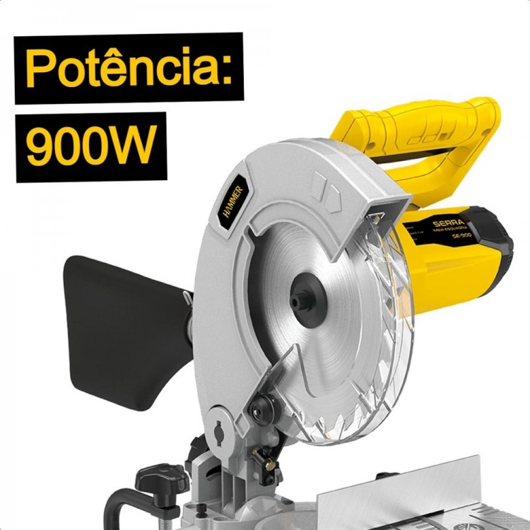 Serra Meia Esquadria 900W 7.1/4 Pol 5.000RPM Hammer GYSE900 110