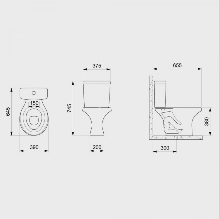 Kit Vaso Sanitário com Caixa Acoplada 6L com Assento Zip Incepa