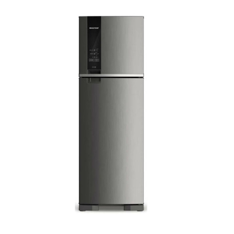 Refrigerador Brastemp 400 Litros Frost Free Duplex Com Freeze Control Inox Brm54jk - 127 Volts
