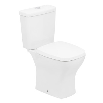 Kit Vaso Sanitário com Caixa Acoplada e Assento Branco Duplo Acionamento 3/6L Saída Vertical Vip Celite Kit Vaso Sanitário com Caixa Acoplada e Assento Branco Duplo Acionamento 3/6L Saída Vertical Vip Celite