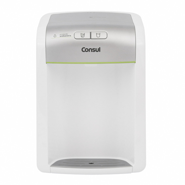 Purificador de Água Consul Gelada e Natural com Refrigeração Eletrônica e Filtragem Classe A CPB34AS Branco Bivolt