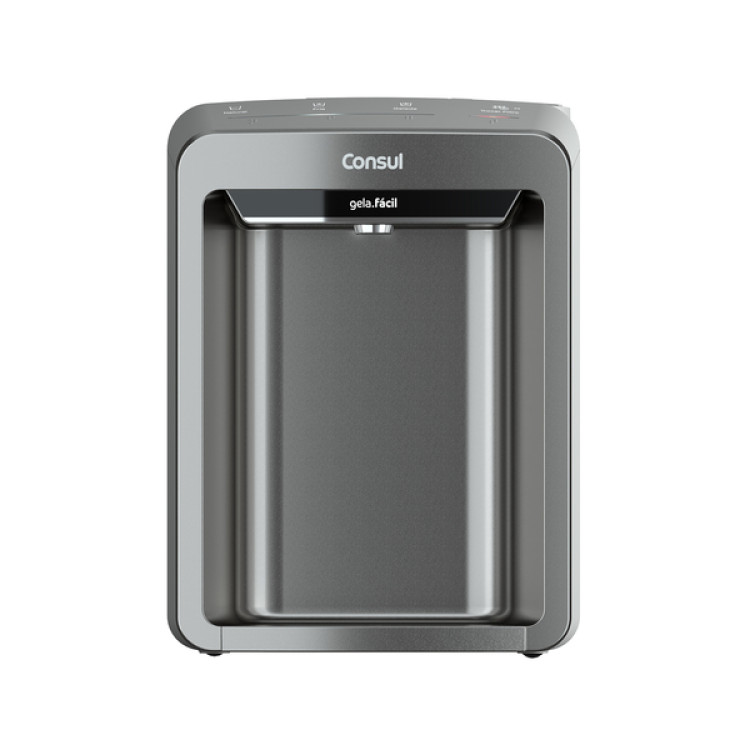 Purificador de Água Consul Gelada Fria e Natural com Refrigeração Eletrônica CPB33AF Cinza Bivolt