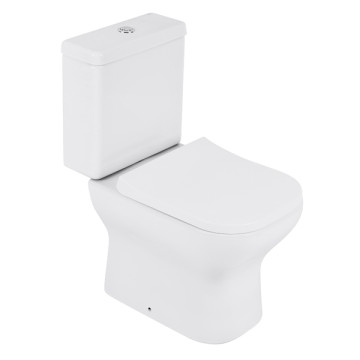 Kit Vaso Sanitário com Caixa Acoplada e Assento Branco Duplo Acionamento 3/6L Saída Vertical Axis Deca Kit Vaso Sanitário com Caixa Acoplada e Assento Branco Duplo Acionamento 3/6L Saída Vertical Axis Deca