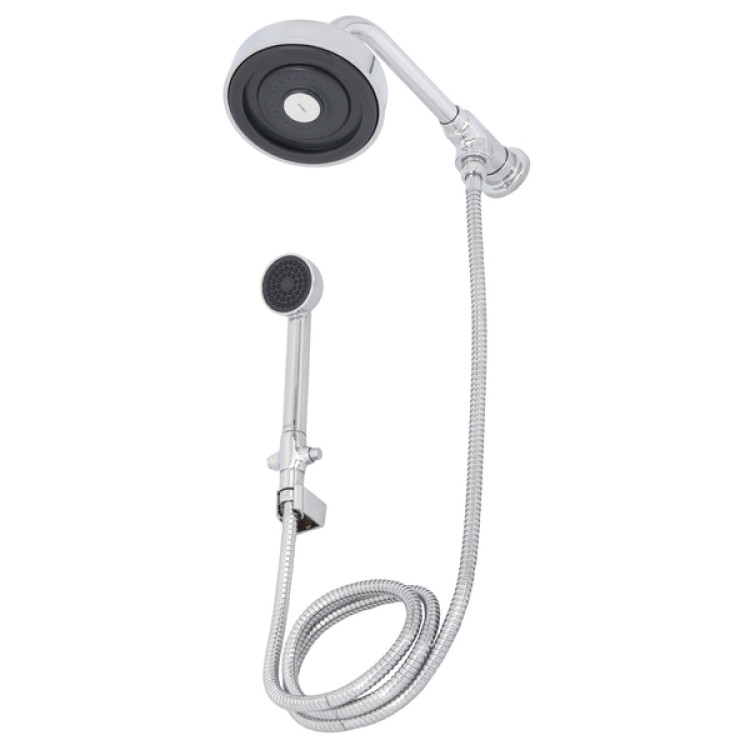 Ducha de Parede Redonda com Chuveirinho 1 Jato Acqua Plus Cromada Deca Ducha de Parede Redonda com Chuveirinho 1 Jato Acqua Plus Cromada Deca