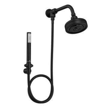 Ducha com Chuveirinho Parede Preta Fosca Acqua Plus Deca