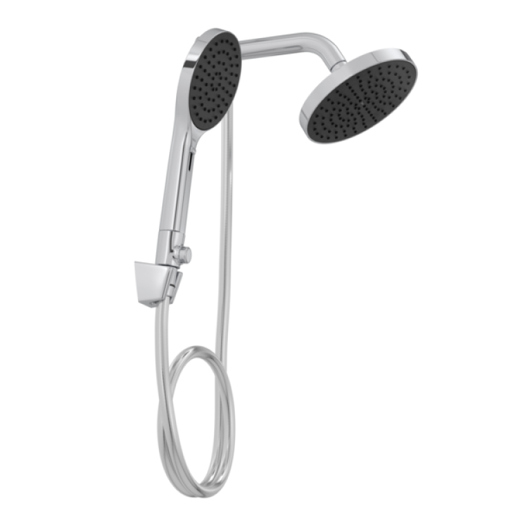 Ducha Redonda Parede Cromada Flex com Chuveirinho Deca Ducha Redonda Parede Cromada Flex com Chuveirinho Deca