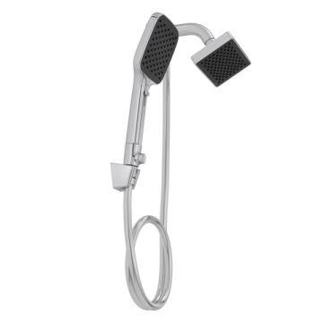 Ducha Retangular Parede Cromada Flex com Chuveirinho Deca Ducha Retangular Parede Cromada Flex com Chuveirinho Deca