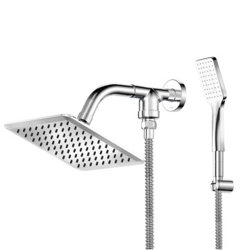 Ducha Quadrada Parede com Chuveirinho Cromada Slim Docol Ducha Quadrada Parede com Chuveirinho Cromada Slim Docol