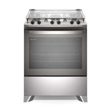 Fogão 5 Bocas Electrolux Cinza Efficient Com Mesa Inox Perfectcook E Vaporbake (fe5ic) Bivolt Fogão 5 Bocas Electrolux Cinza Efficient Com Mesa Inox Perfectcook E Vaporbake (fe5ic) Bivolt