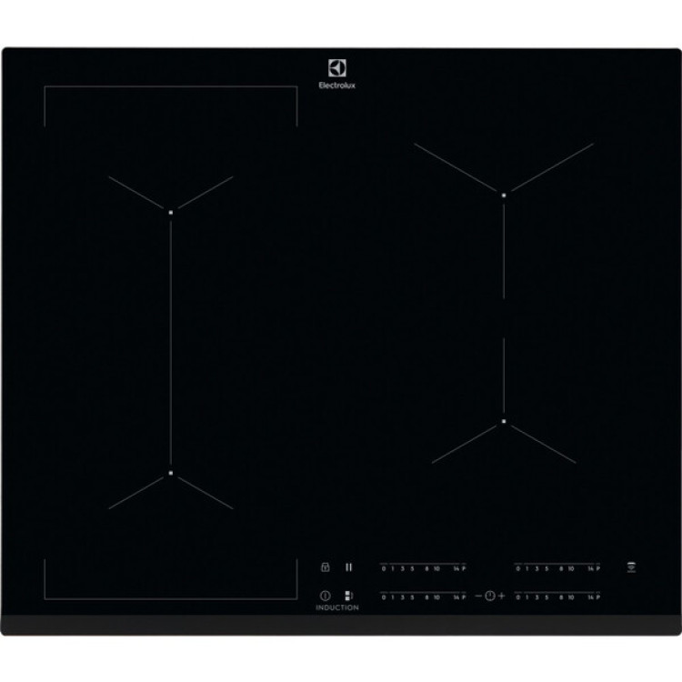 Cooktop 4 Bocas Indução com Unicook Timer Vidro Preto 220V Painel Touch IE60P Electrolux