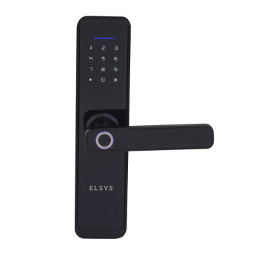 Fechadura Eletrônica Digital Elsys com Biometria, Chave e Senha e Wi-Fi ESF-DE4000B Embutir para Porta de Giro Fechadura Eletrônica Digital Elsys com Biometria, Chave e Senha e Wi-Fi ESF-DE4000B Embutir para Porta de Giro
