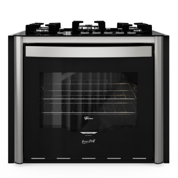 Fogão de Embutir a Gás 5 Bocas 127V (110V) Inox Gran Cheff Fischer