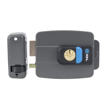 Fechadura Elétrica C-90 com Botão 12V Cinza HDL Fechadura Elétrica C-90 com Botão 12V Cinza HDL