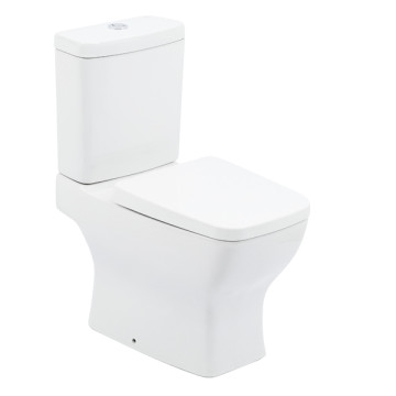 Kit Vaso Sanitário com Caixa Acoplada e Assento Branco Duplo Acionamento 3/6L Saída Vertical Boss Incepa