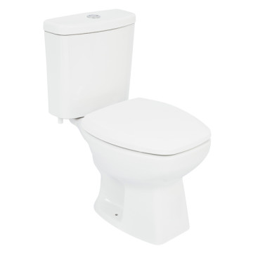 Kit Vaso Sanitário com Caixa Acoplada e Assento Branco Duplo Acionamento 3/6L Saída Vertical Thema Incepa