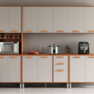 Cozinha Completa Modulada 5 Peças Itafriz Itatiaia Cinamomo/fendi