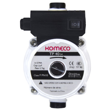 Pressurizador para Aquecedor de Água a Gás 127V (110V) TP40 G4 Komeco Pressurizador para Aquecedor de Água a Gás 127V (110V) TP40 G4 Komeco
