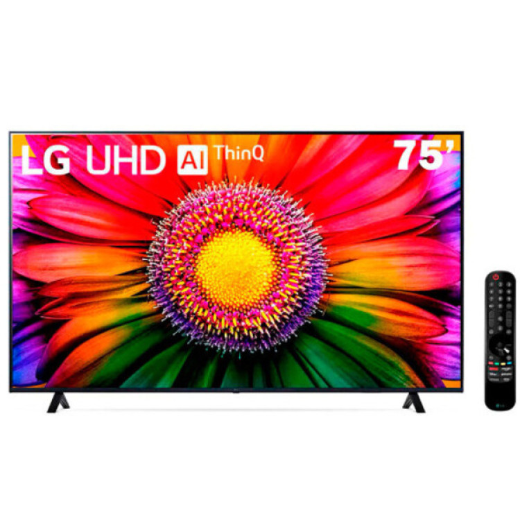 Smart Tv 75 Polegadas 4k Lg Uhd Thinq Ai 75ur8750psa Hdr Bluetooth 3 Hdmi