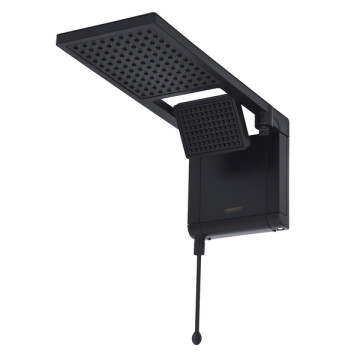 Chuveiro Elétrico Eletrônico 220V 7800w Preto Fosco Quadrado Acqua Duo Ultra Lorenzetti Chuveiro Elétrico Eletrônico 220V 7800w Preto Fosco Quadrado Acqua Duo Ultra Lorenzetti