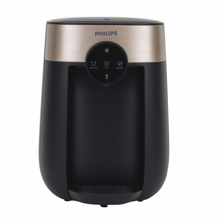 Purificador de Água Philips Gelada Fria e Natural ADD5926BK Preto e Dourado Bivolt