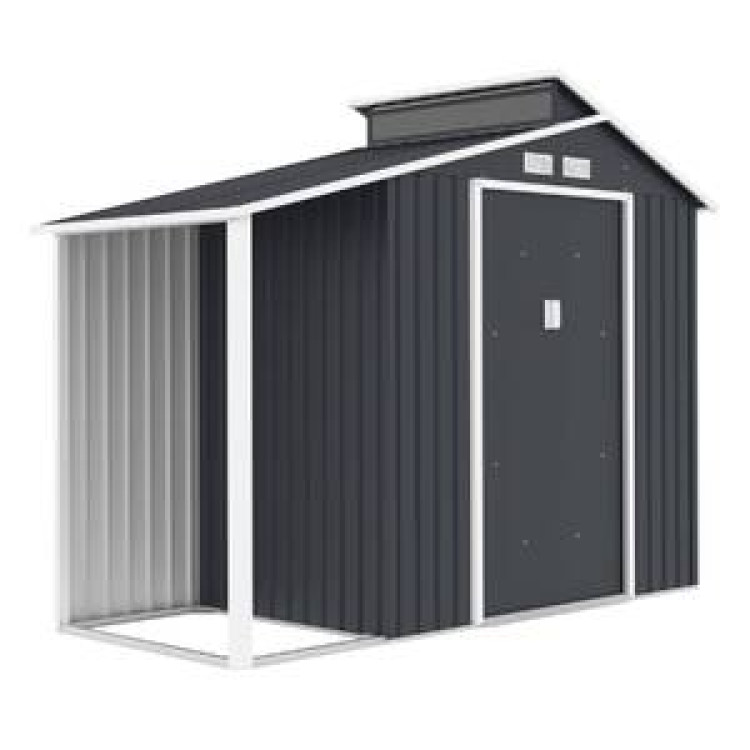 Depósito para Jardim Parcks Metal Cinza Plicosa
