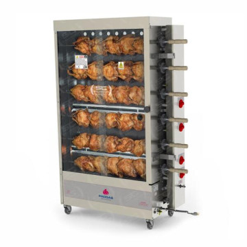 Assador Frango Forno Rotativo Tubular 6 Espetos Garfo Pr-634 Bivolt - Progás Assador Frango Forno Rotativo Tubular 6 Espetos Garfo Pr-634 Bivolt - Progás