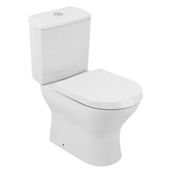 Kit Vaso Sanitário com Caixa Acoplada e Assento Branco Duplo Acionamento 3/6L Saída Vertical Nexo Roca