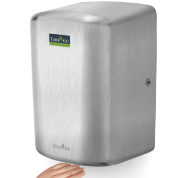 Secador De Mãos Turbosec Dynamic Alto Fluxo Aço Inox Secador De Mãos Turbosec Dynamic Alto Fluxo Aço Inox